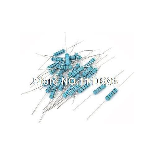 30 Pcs 2W 1% 5.6K Ohm Flameproof Axial Metal Film Resistor Assortment Kit