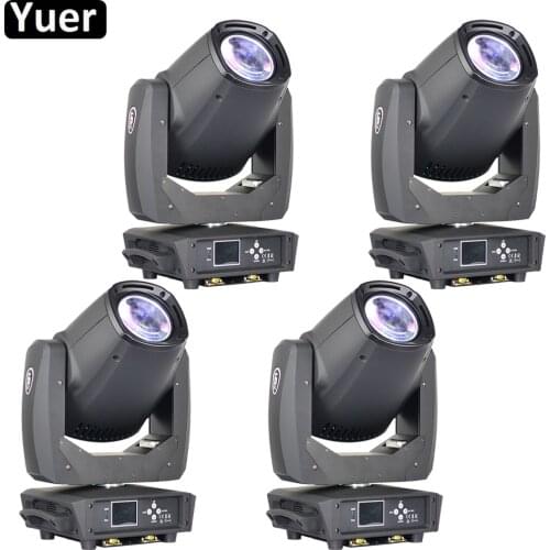 4Pcs/Lot New 230W LED Beam Spot Moving Head Light Fast Silent Rotation 8 Prism GOBO LED Moving Head Spot DJ Disco Party Stage