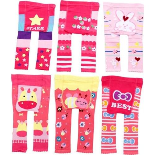 4 pcs/pack newborn tights baby boy pantyhose baby cotton tights for boys newborn cartoon stockings knit pantys Clearance sale