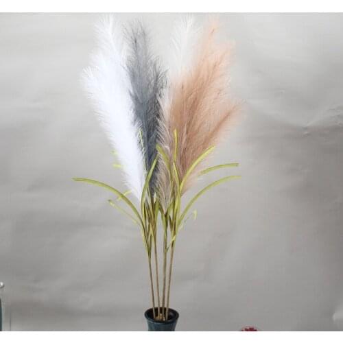 43" Tall Faux Pampas Grass Non Shedding Floor vase Filler for Stylish Boho Chic Decor Filling-Fluffy Floral Branches Home Decor