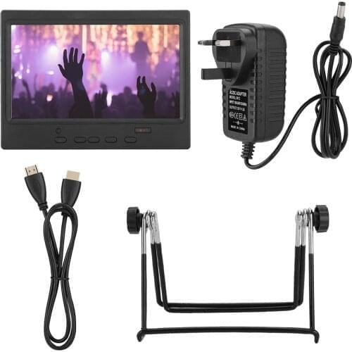 7 Inch Portable Monitor Multi-Function Display Support Remote Control HDMI/VGA/AV Input For Car Display CCTV Free Shipping