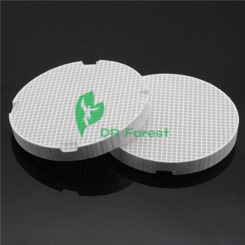 8pcs Honeycomb Round Firing Trays with 80 Zirconia Pins For Dental Lab