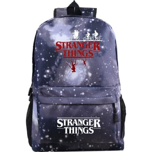 Anime stranger things Backpack Sac a Dos Travel Bag Customize Logo Mochila Girls Back to School Laptop Women Backpacks