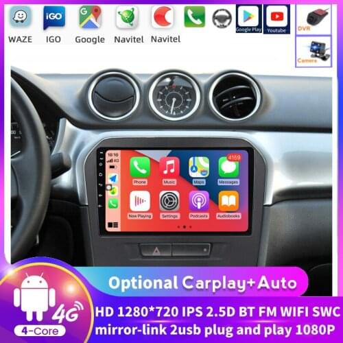 2din Android 8.1 Car Radio For Suzuki Vitara 2015 2016 2017 Car Dvd Radio Multimedia Video Player Car GPS Radio Audio 2DIN