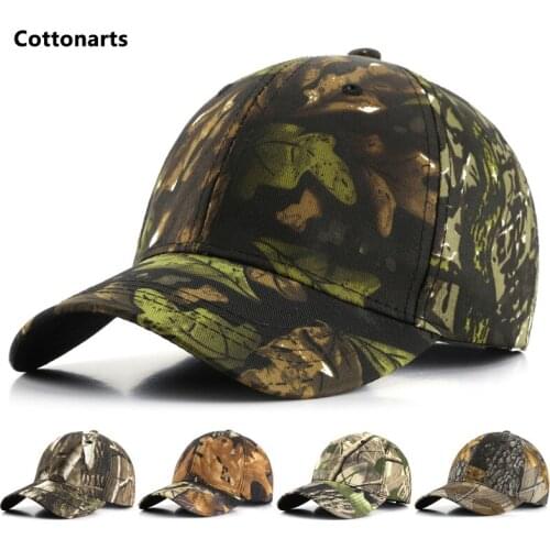 Unisex Wild Jungle Print Baseball Cap Camouflage Hat Outdoor Field Training Climbing Hat Fishing Sunshade Cap Summer Sun Hat