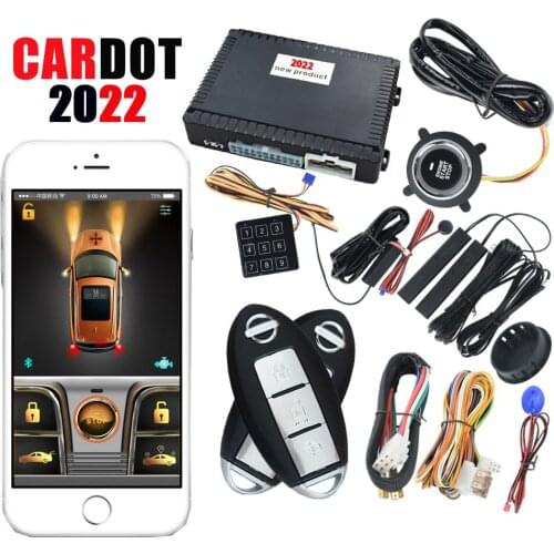 Cardot Car Keyless Entry Engine Start Alarm System Push Button start Remote Starter Stop