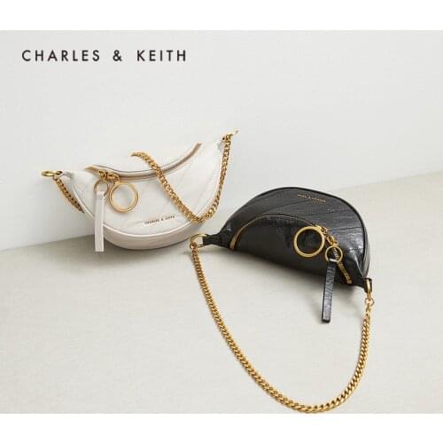 CHARLES&KEITH New Arrival for Autumn 2021 CK2-80151064-3 Ladies chain shoulder messenger bag waist bag
