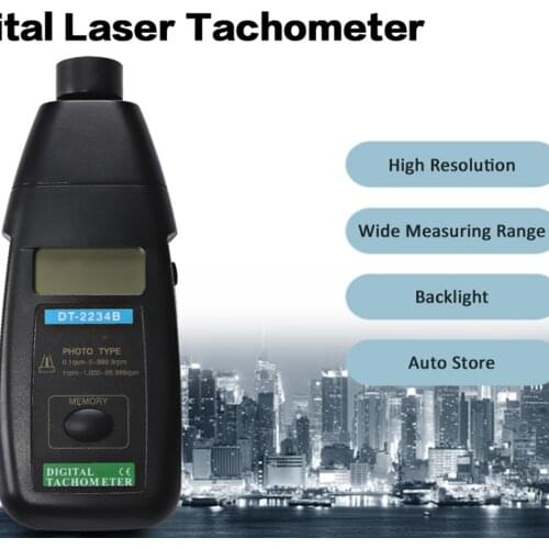DT2234B Digital RPM Measurer Laser Tachometer Speed Measurements Tester High Anti-interference Capability