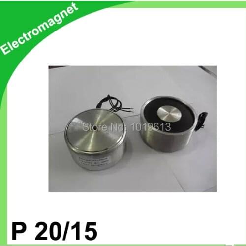 20mm OD Holding Electromagnet DC12/24V Force 25N Round Electro magnetic