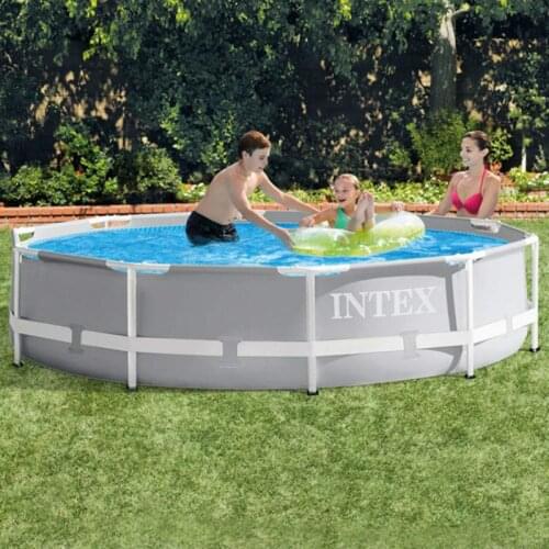 Circle Frame Swimming Pool Pipe Rack Pond Large Bracket Above Ground Summer Play Pools Simple Pool Intex 305*76