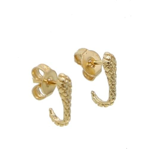 Cute lovely minimal tiny small snake animal simple earring for girl women wholesale price