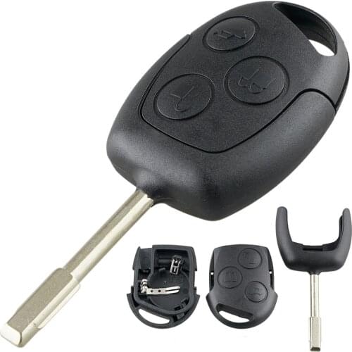3 Buttons Car Remote Smart Key Shell Key Case with FO21 Blade Fit for Ford Mondeo / Fiesta / Focus / KA / Transit 2002-2012