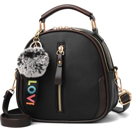 Fashion Trendy Color Matching Personality Girl All-match Leather One-shoulder Portable Messenger Bag