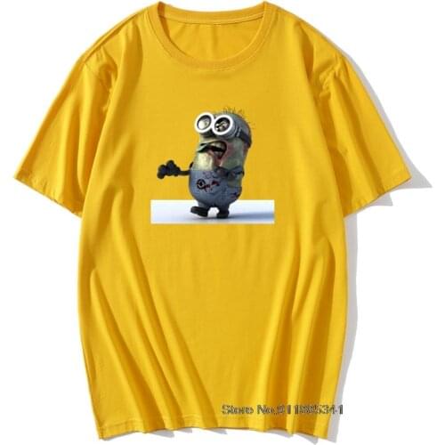 Retro 100% Cotton T Shirt Men Zombie Walking Dead Funny School Men T-Shirts Regular Style Big Size 3XL Halloween Tshirt