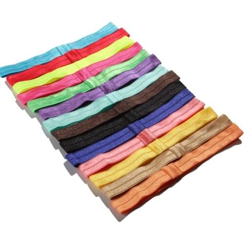 100PCS 1.5CM Width Nylon Headband Nylon Hair Tie Elastic Band For Hair Accessories Headbands For Girls Kid Head