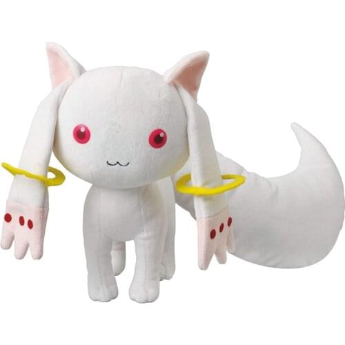 New Japan Anime Puella Magi Madoka Magica Kyubey Plush Doll 23cm Cute Stuffed Kids Toys Cosplay Girls Christmas Gifts
