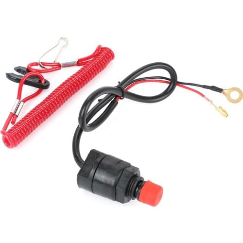New Hot Safety Tether Lanyard Motorcycle Accessories Universal Boat Outboard Engine Motor Kill Stop Switch Motorcycle Switches