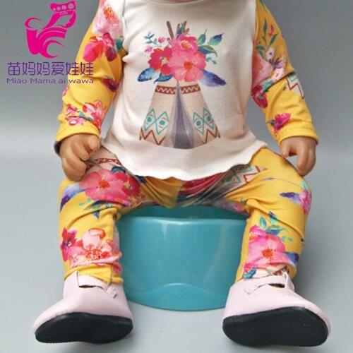 Clothes for Doll 43cm baby Doll Clothes Pants Soft Pajamas Dress for 18 Inch Doll Clothes Toys Wear