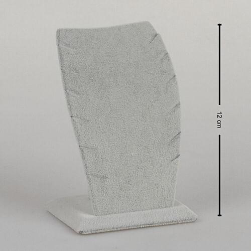 Enlightened Decor New Domestic Suede Gray 12CM Necklace Display Stand (Aydındecor)
