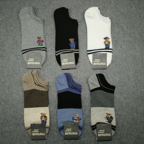 Funny Socks Men 6 Pais/lot Cartoon Print Socks Happy Socks Man Cotton Socks Casual Compression Street Sweat Absorption Crew Sock