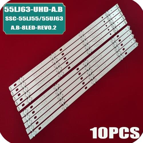 LED Backlight Strips For LG 55UJ6560 55UJ670V 55UK6100PLB LED Bars Band Rulers SSC 55LJ55_FHD_A 55UJ63_UHD_B Innotek 17Y 55inch