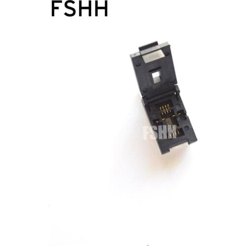 QFN8 Test Socket WSON8 MLF8 DFN8 Socket(Flip test seat) Pitch=1.27mm Size=6x8mm