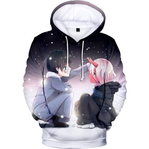 DARLING In The FRANXX 3D Hoodies Hipster Anime Zero Two Hoodie Sweatshirt Boys Girls Streetwear Clothes Men/Women Hoodie