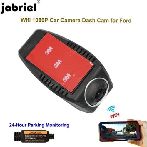 Jabriel Wifi 1080P Car DVR Dash Cam 24H Driving Recorder EDR Rear Camera for ford focus 2 3 mk2 fiesta mk7 ranger mondeo mk4