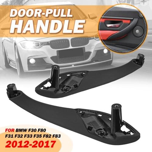 Front Inner Trim Door-Pull Handle CoverBlack Car Interior Door Handles For BMW F30 F80 F31 F32 F33 F35 F82 F83 2012-201