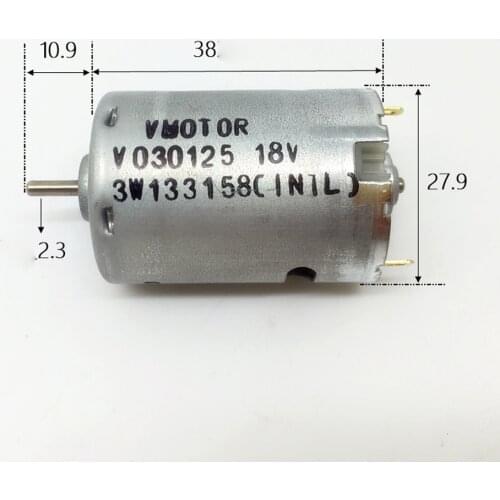 Mabuchi RS-385-16120 Carbon Brush Motor DC 12V-30V 18V 24V 15500RPM for Hair Dryer Hot Air Gun Drill Machine Shaft Dia. 2.3mm