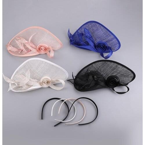 Women Wedding Elegant Fascinator Headpiece Hat Cocktail Cap Party Church Church Hair Accessories