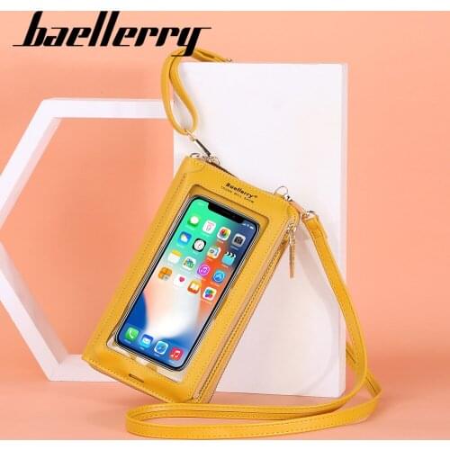2022 Small Women Bag Female Transparent Phone Bag Women Top Quality Phone Pocket Yellow Women Bags Fashion Small Bags For Girl