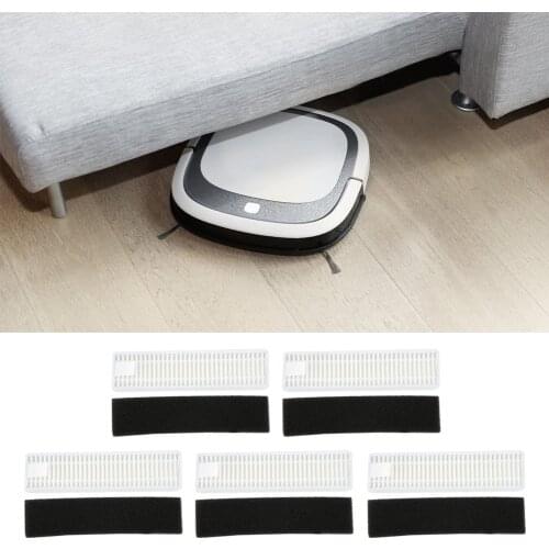 5Set Carbon Fiber Filter Cotton Accessory Fit for Ecovacs Deebot Slim 2 Robot Vacuum Cleaner Parts Accessories Kits