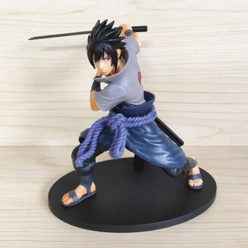 Anime NARUTO Vibration Stars Battle Uchiha Sasuke 15cm PVC Action Figure Toys Hand-Made Model Doll