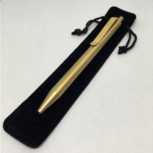 High quality Automatic Brass Pen Press type Copper Pen Signature Pen for man and woman