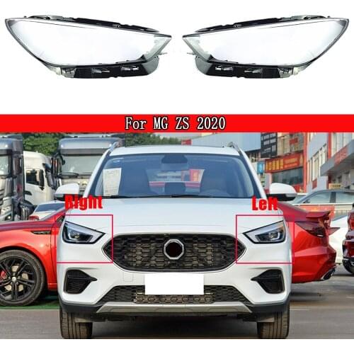 Car Front Headlamps Transparent Lampshades Lamp Shell Headlight Lens Head lamp Light cover For MG ZS 2020