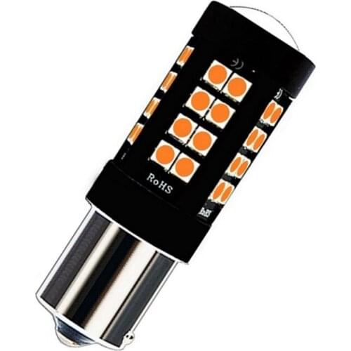 1PCS 1156PY PY21W BAU15S 7507 Super Bright 1800LM 3030 LED Car Rear Direction Indicator Lamp Auto Front Turn Signals Light Amber