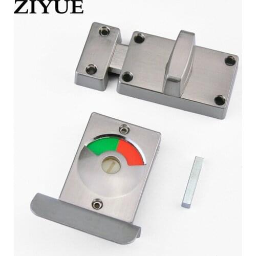 Free Shipping 304 Stainless Steel Public Bathroom Lock Partition Indication Lock Lock Indicator with Handle