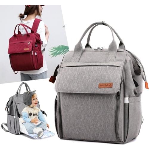 Large Diaper Bag Maternity nappy bag stroller baby bag Travel Backpack Baby Care wetbag fold the crib mummy bag wet diaper bag