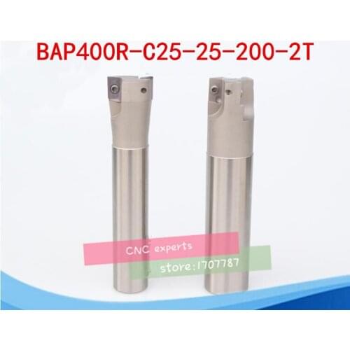 Free Shopping BAP 400R C25-25-200 Indexable Face Mill Holder Dia 25mm L=200mm Milling Cutter Inserts Holder CNC Mill Tool Holder