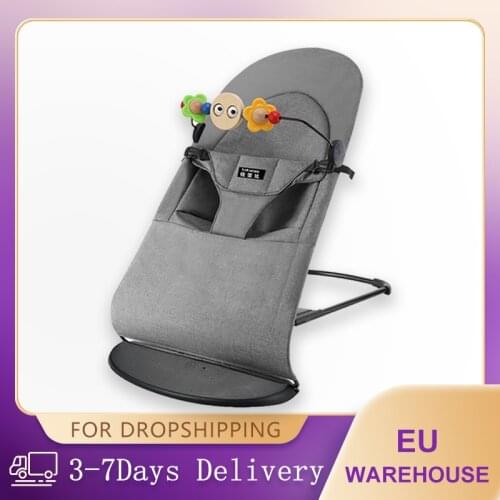 Baby Rocking Chair Child Cradle Bed Baby Artifact Newborn Comfort Chair Baby Recliner Baby Sleep Bed Music Baby Chair Bed Coax