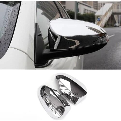 For Toyota C-HR CHR 2016-2020 Accessories ABS Chrome Car Side Door Rear View Mirror Cover decoration Cover trim Styling 2pcs