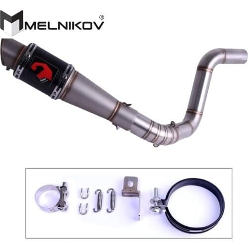 DUKE200 DUKE250 DUKE390 Motorcycle Exhaust Middle Pipe Slip-On For KTM DUKE125 DUKE 200 DUKE 250 DUKE 390 2012-2017 Exhaust