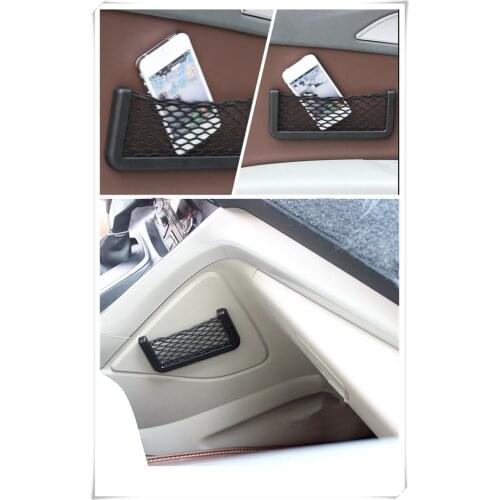 Car seat side back elastic mesh bag mobile phone holder for Toyota 4Runner Sienna Sequoia Prius GR Camry i-TRIL