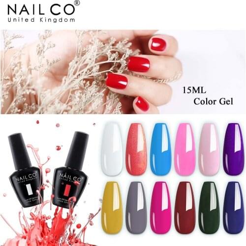 NAILCO Nails Gel nail polish Semi permanent Soak Off UV LED Gel Lacquers nail art supplies for professionals top Coat base coat
