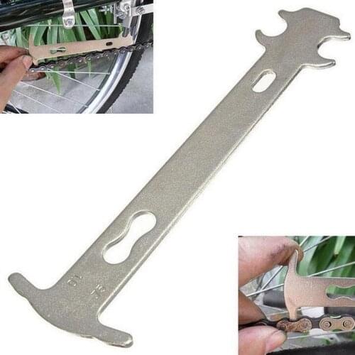1pcs Bicycle Chain Meter Indicator Checker Mountain Road Bike Mtb Chains Gauge Measurement Ruler Cycling Replacement Repair Tool