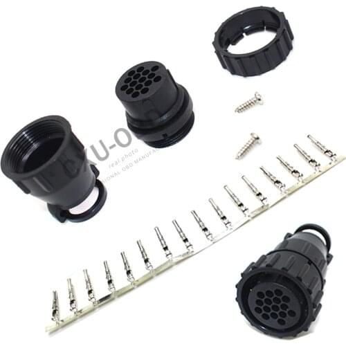 Quality A+++For Scania 16Pin Truck Connector For TCS CDP Truck Sets SCANIA 16 Pin connetor diy with 16 pins