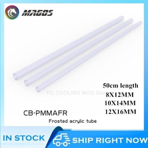 Bykski Frosted Acrylic Hard tube Matte texture 14MM 50cm high temperature resistant tube CB-PMMAFR-14