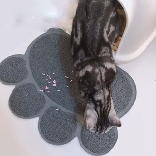 Cat Non-slip Sand Pad Toilet Mat Waterproof Clean Trapping Pad Litter Puppy Dish Bowl Placemat Pet Litter Boxes Claw Clean Mats