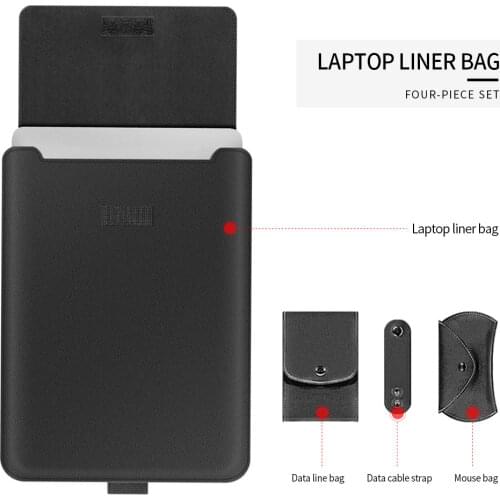 New PU Sleeve Bag for Macbook Air 13 A2337 A2179 2020 A2338 M1 Chip Pro 13 12 11 15 16 Inch New Touch Bar for Mac 13.3 In Bag